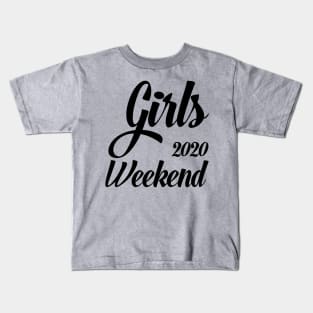 Girls Trip Cute Girls Weekend 2020 Mask Girls Trip 2020 Mask girls weekend trips Kids T-Shirt